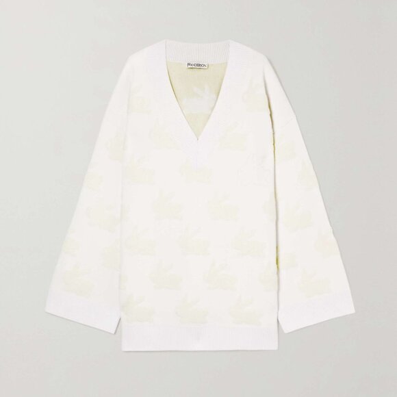 JW Anderson White Sweater Medium